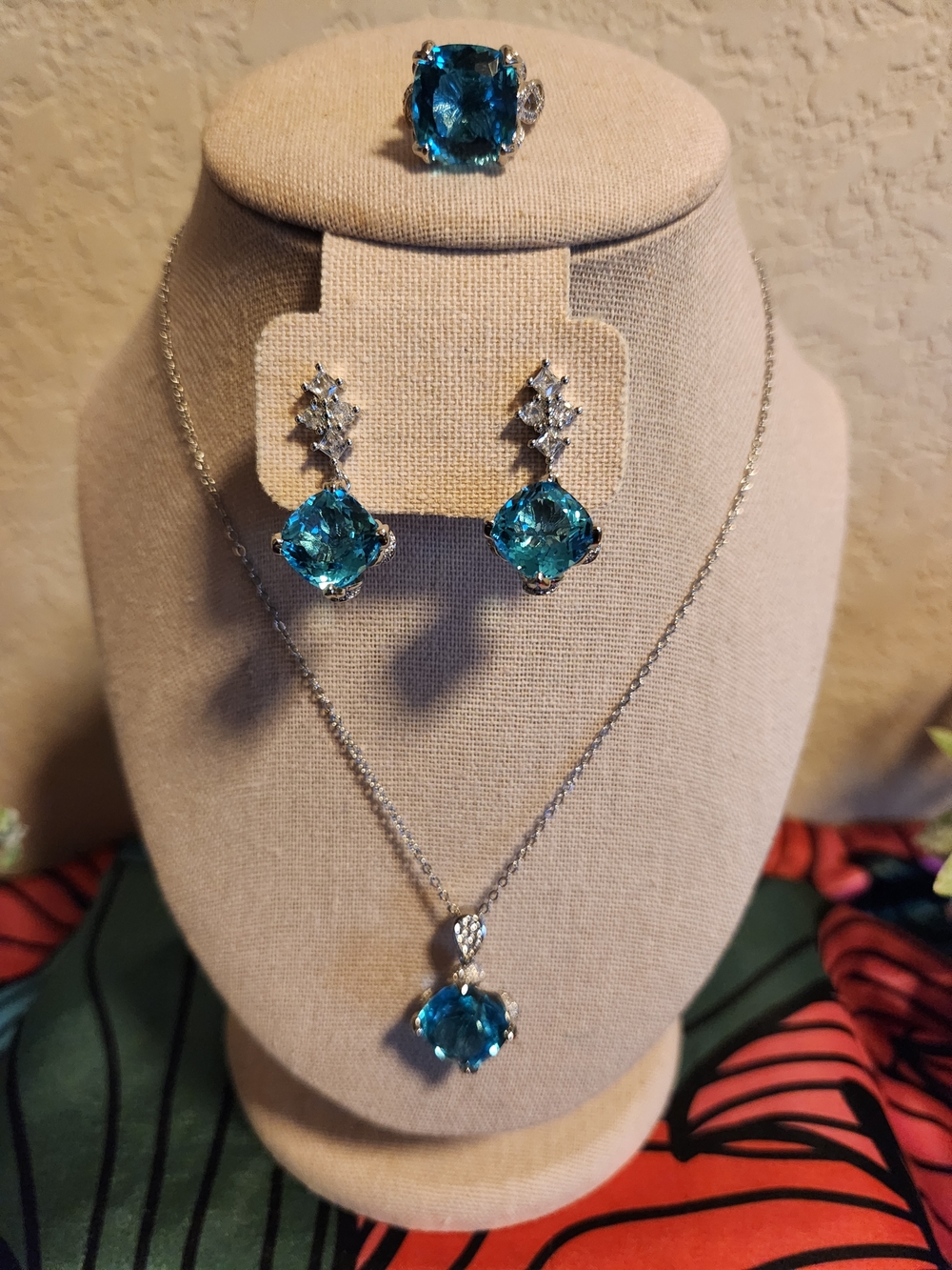Fashion Jewelry  Pendant Necklace, Earrings and Ring Set - Women Jewelry